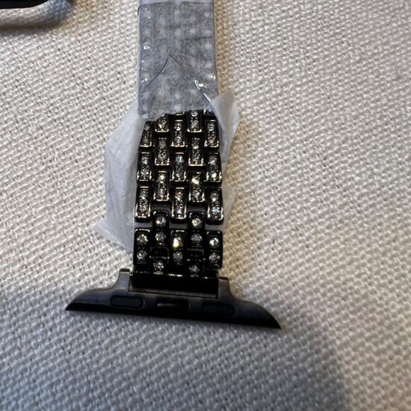 Watch band and frame Black with Rhinestones Apple compatible  NEW! - Picture 6 of 6
